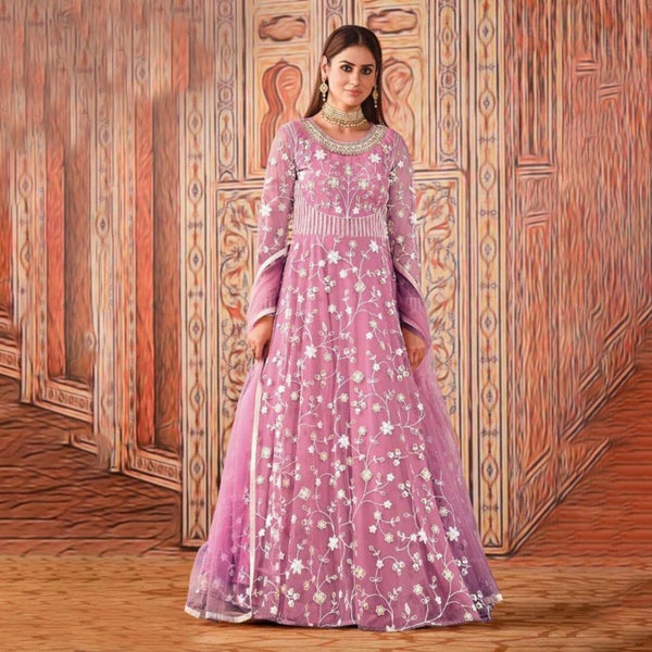 Long Sleeve Floral Net Set main image 0