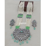 Royal Kundan Pearl Long Haar Set with Earrings