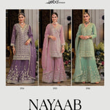 EBA SUPERHIT NAYAAB- Embroidered Work Palazzo Suits-