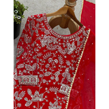 SRK-5302New Designer Party Wear Look Top-Plazzo and Dupatta