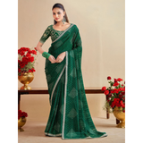 A89- BANDHNI SAREE WITH EMBROIDERY STITCHED BLOUSE