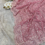 FLORAL Viscose Shimmer Georgette Saree