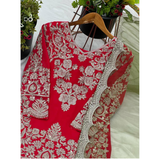 SR-1692 Designer Party Wear Look Top-sharara Set