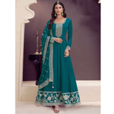VINAY Embroidered Silk Anarkali Suit