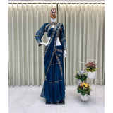 BE-280 WEDDING SPECIAL FANCY PARTY WEAR FAUX GEORGETTE LEHENGA SAREE