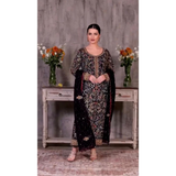 HK-191 Launching New Trending Collection Ready Made Long Kurti - Pant With Dupatta