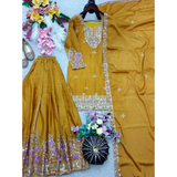 WW-1273 Chinon Silk Top Sharara & Dupatta