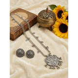 Oxidised Locket Chain Jewelry Sets