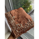 Heavy designer Saree with Sequins Blouse