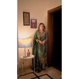 NSR-879 New Designer Party Wear Look Top-Palazzo Set