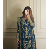 GLMZ-011 Đěsigner Party Wear Top Palazzo & Dupatta Set