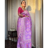 BEAUTIFUL RICH PALLU & JACQUARD WORK ON ALL OVER THE SAREE