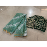ELEGANT SAREE WITH ATTRACTIVE FOIL PRINT WORK