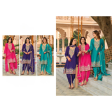 HASRAT Dhoti Style Chinon Embroidery sets