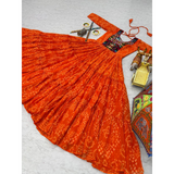 Bandhini Special Gamthi Work Gown