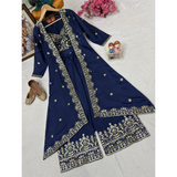 VF 226 INDOWESTERN PLAZO CHOLI SET