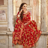 Floral Printed Viscose Georgette Sarees