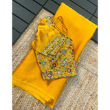 GEORGETTE EMBROIDERED Sarees Ready Blouse