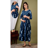 Maternity & Feeding PRINTED COTTON GOWNSTYLE KURTI