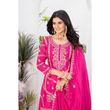 ZD-Series New Designer Party Top Sharara Dupatta Set