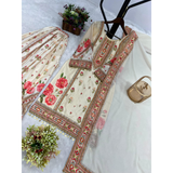 HK-1707 Top-Sharara And Dupatta Set