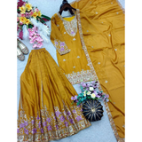 WW-1273 Chinon Silk Top Sharara & Dupatta