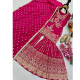 ZC-B9016 New Designer Party Top Sharara SETS