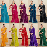 A89- BANDHNI SAREE WITH EMBROIDERY STITCHED BLOUSE