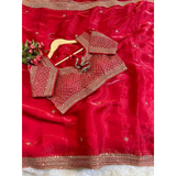 ZEENAT Pure Soft Jimmy Choo Silk Saree