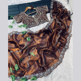 Trending JIMMY CHOO Sequence Sarees Ready Blouse