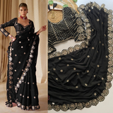 New Launching Bollywood BlockBuster Orignal Mirror Design Saree