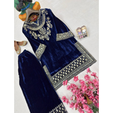 LC-1434 NEW DESIGNER VELVET CORD SET