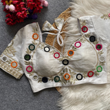 Fancy Design NAVRATRI RUHI FASHION REAL MIRROR WORK Blouse