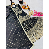 ZC-B9016 New Designer Party Top Sharara SETS