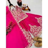 ZD- 10095 New Designer Party Top Sharara & Dupatta Set