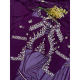 BE-280 WEDDING SPECIAL FANCY PARTY WEAR FAUX GEORGETTE LEHENGA SAREE