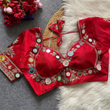 Fancy Design NAVRATRI RUHI FASHION REAL MIRROR WORK Blouse