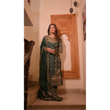 NSR-879 New Designer Party Wear Look Top-Palazzo Set