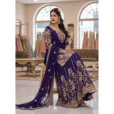 LC- 1458 LAUNCHED KURTI & FLARED SHARARA SET