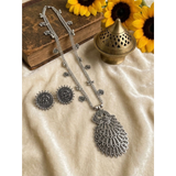 Oxidised Locket Chain Jewelry Sets