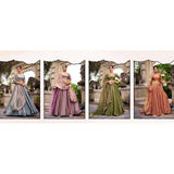 Lehenga Collection- PASTEL COLOR FENDI STYLE LEHENGA SIZE 40-42 READY