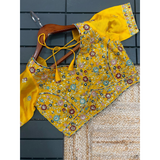 GEORGETTE EMBROIDERED Sarees Ready Blouse