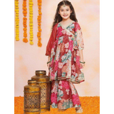 New Launcing Kids Floral Print Anarkali-Style Suit