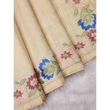 Traditional Soft Gadhwal Silk Embroidered Sarees