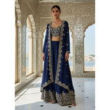 VF 226 INDOWESTERN PLAZO CHOLI SET