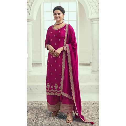 VINAY SHAHEEN 66930- Heavy Silk Georgette Salwar Suit