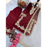 Trending Jimmy Choo With Heavy Embroidery Palazzo Sets