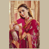 Floral Printed Viscose Georgette Sarees