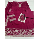 VINAY Embroidered Silk Anarkali Suit