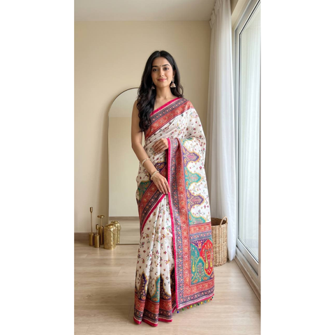 NEW VIRAL INSTRGRAM TOP TRENDING PRINT SAREE